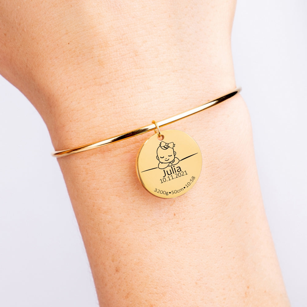 Baby Birth Details Bangle