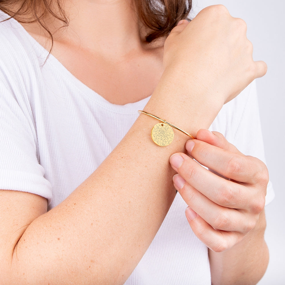 Custom Star Map Bangle