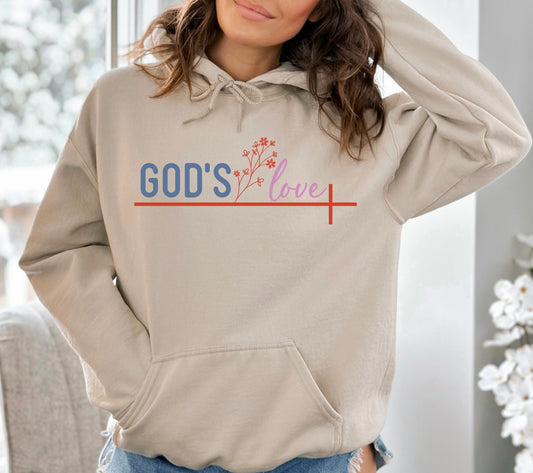 Gods Love Shirt, Christian Sweater, Catholic Sweatshirt, Religious Gift, Godly Clothing, Jesus Tee, Spiritual Gift, Bible Quote Shirt