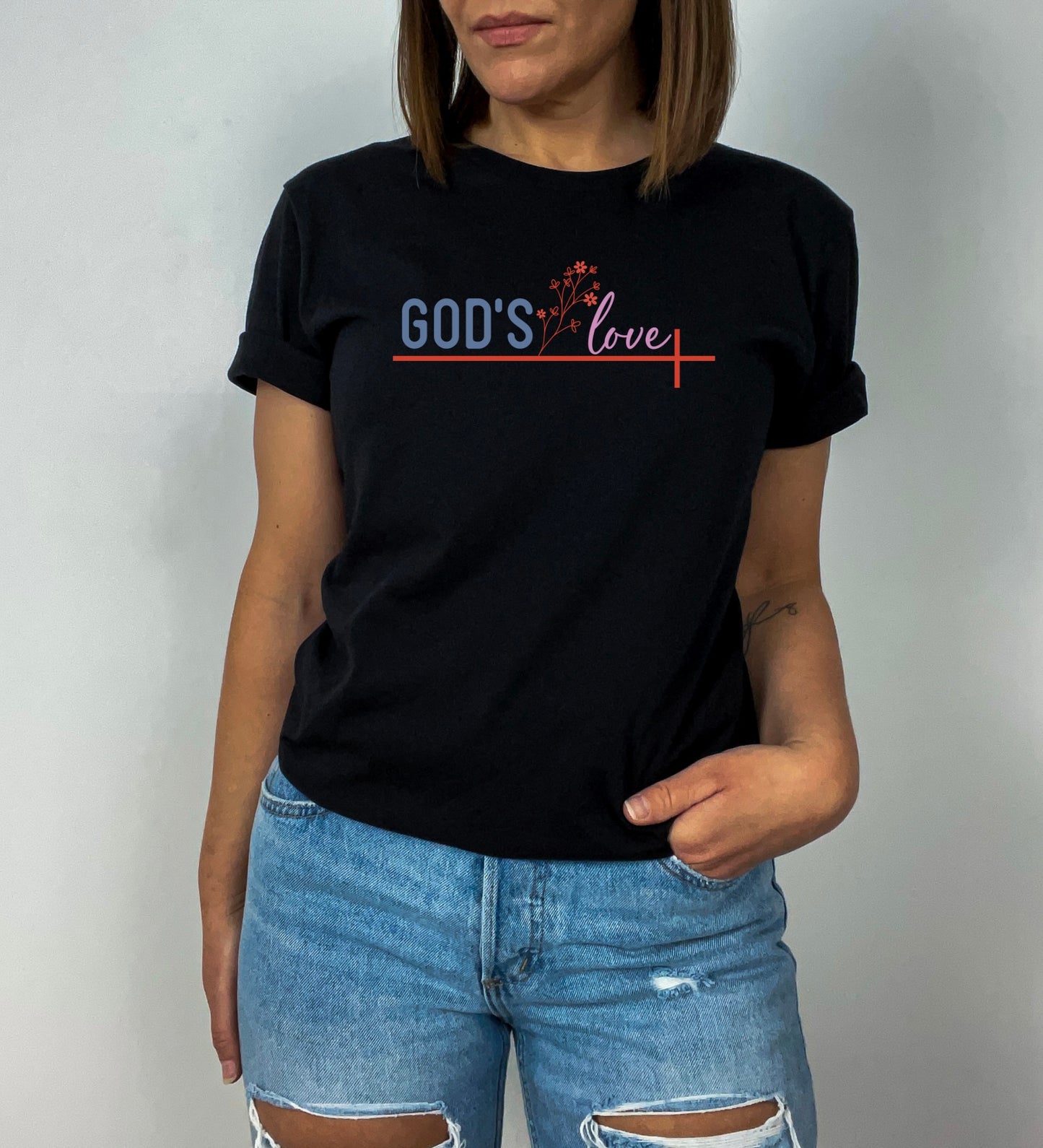 Gods Love Shirt, Christian Sweater, Catholic Sweatshirt, Religious Gift, Godly Clothing, Jesus Tee, Spiritual Gift, Bible Quote Shirt
