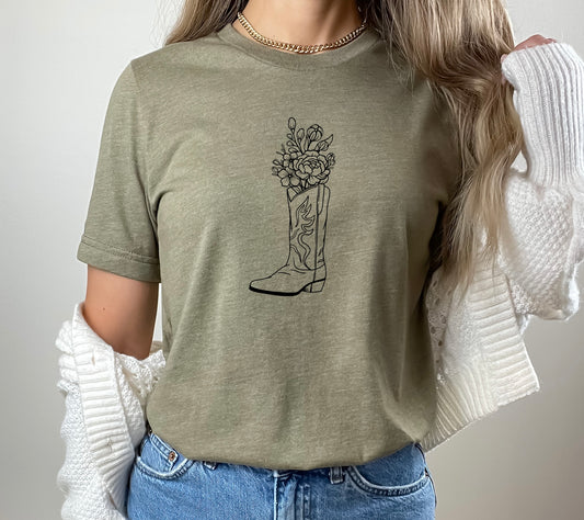 Cowboy Shirt, Country Girl Sweatshirt, Aesthetic Hoodie, Flower Tee, Cowboy Boot, Birth Flower, Comfy Sweatshirt