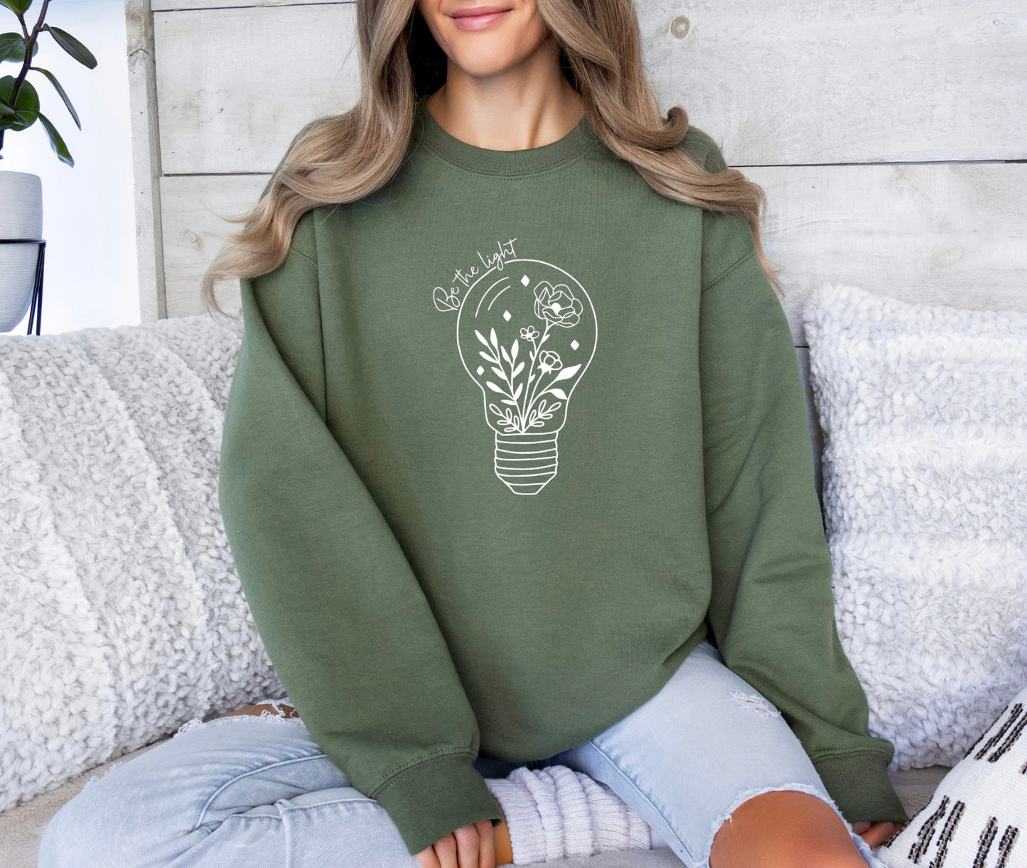 Be The Light Shirt, Inspirational T Shirt, Flower Shirt, Horoscope Gift, Birth Flower, Rose Hoodie, Aesthetic Sweatshirt