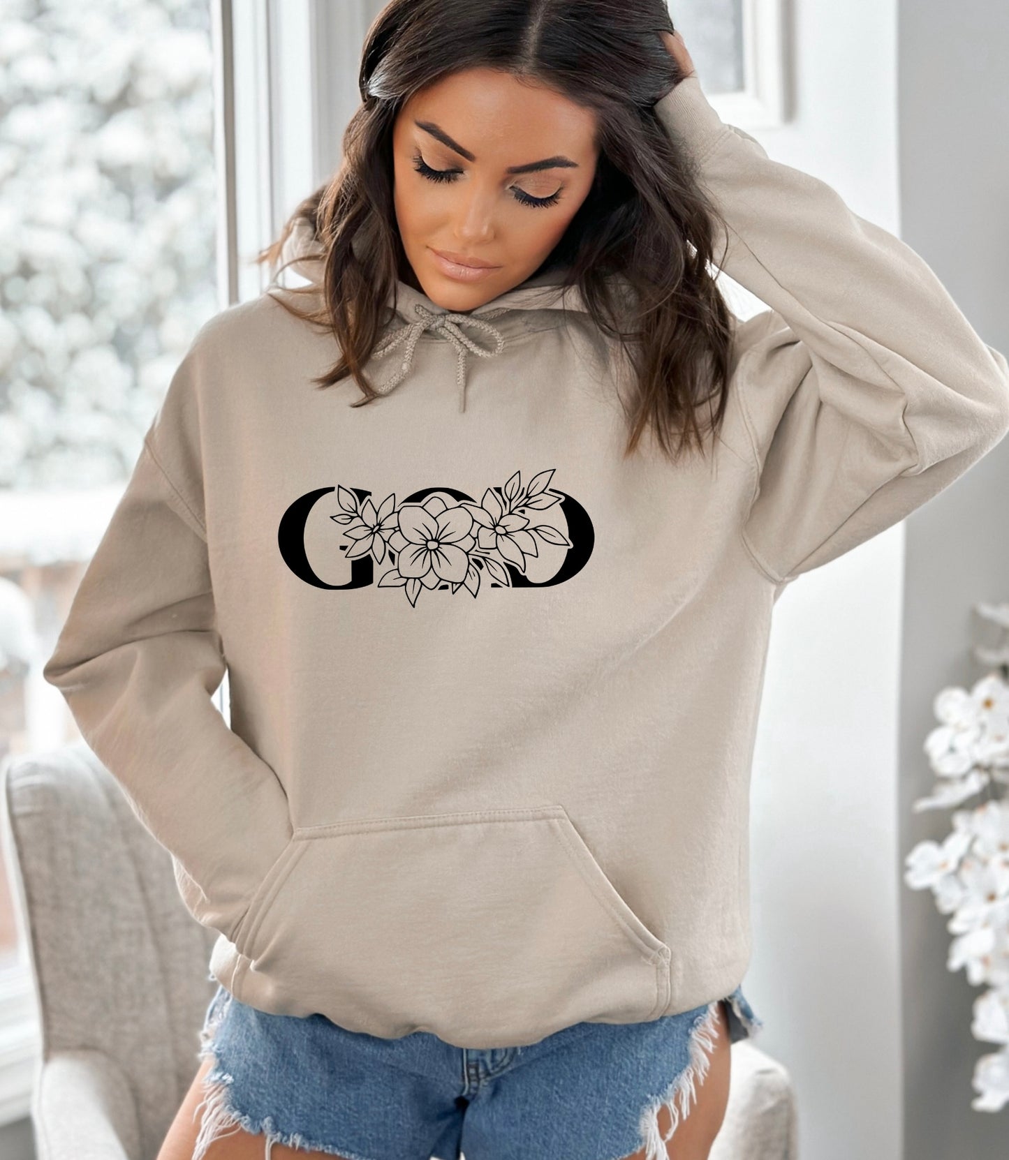 God Shirt, Christian Sweater, Catholic Tee, Aesthetic Hoodie, Religious T-Shirt, Birth Flower, Spiritual Shirt