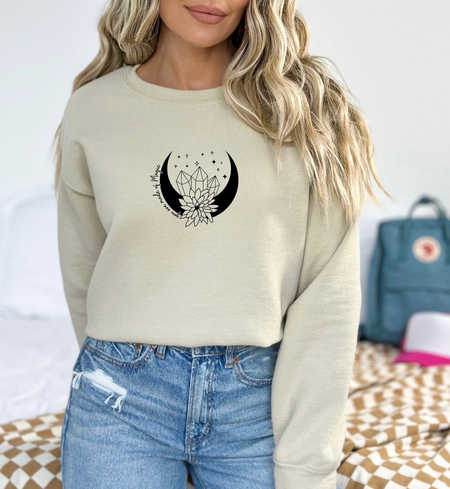 Moon Shirt, Crescent Moon Tee, Zodiac Shirt, Horoscope Sweater, Birth Flower Hoodie, Crystals T Shirt, Stars Shirt