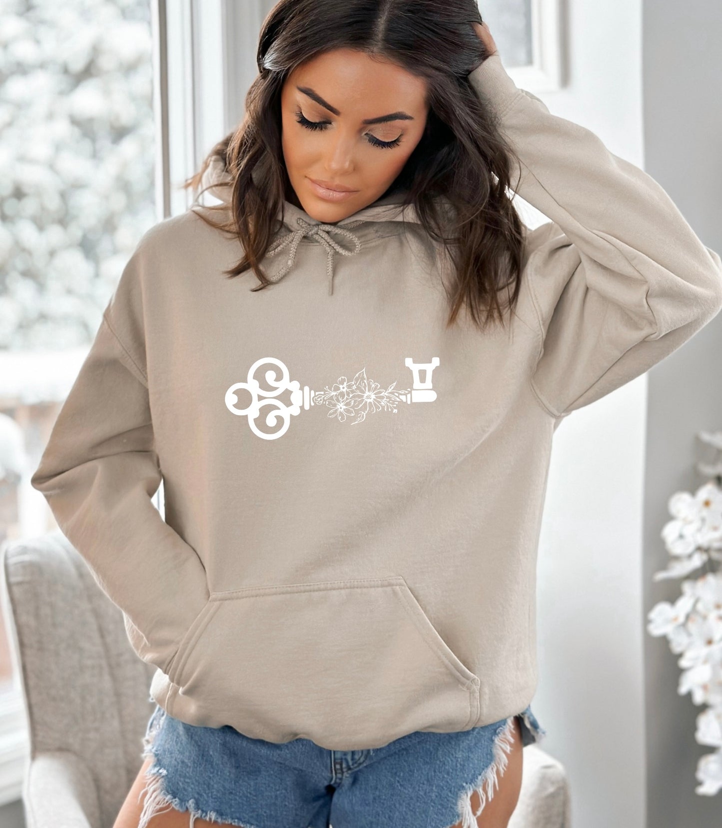 Antique Shirt, Key Sweater, Birth Flower, Custom Sweater, Aesthetic Hoodie, Comfy Sweatshirt, Book Lover T Shirt