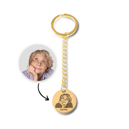 Human Portrait Keychain