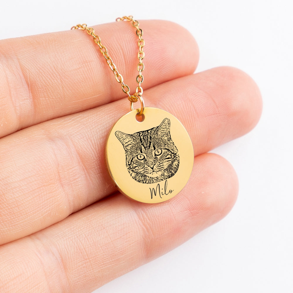 Cat Portrait Necklace