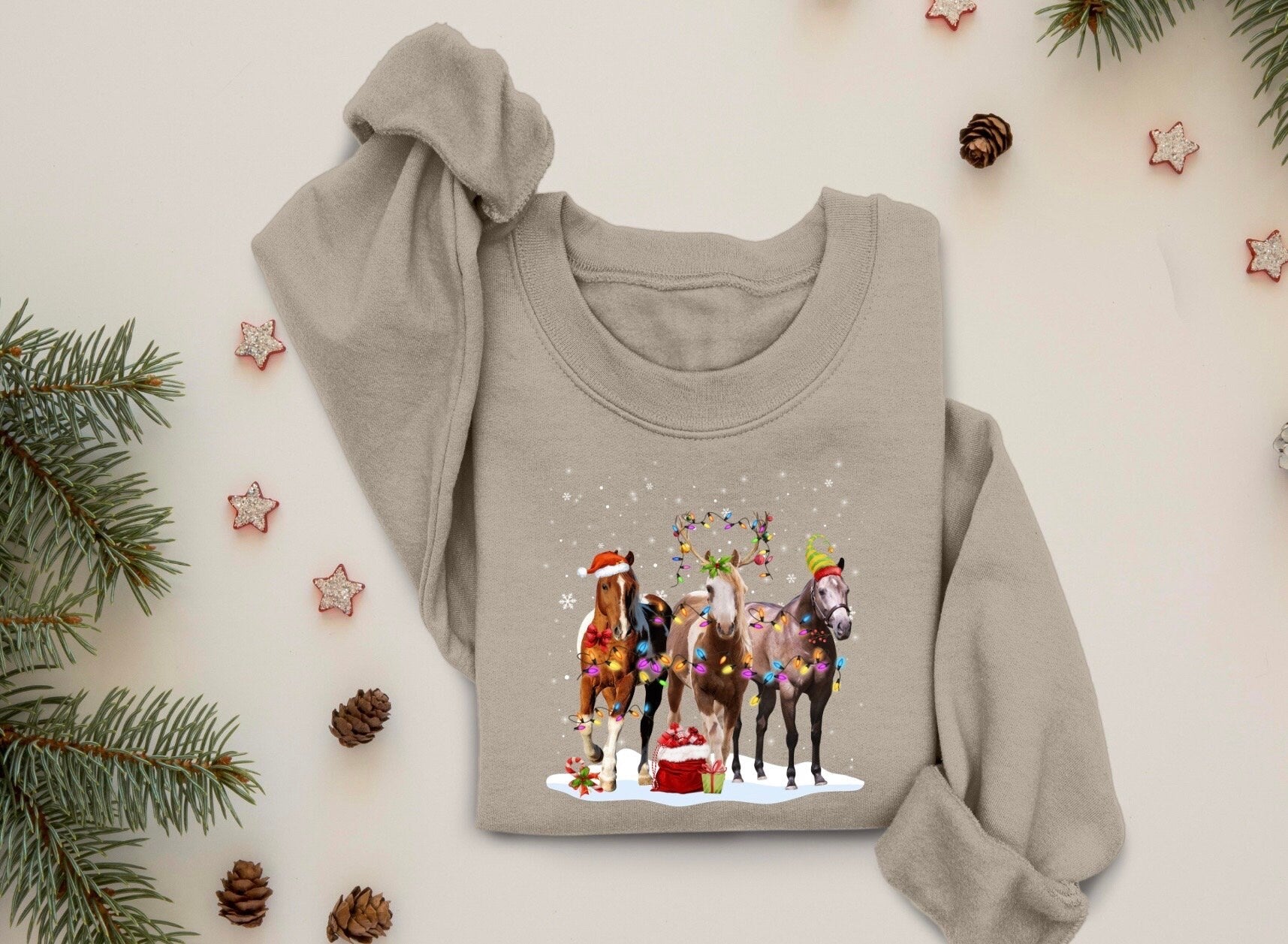 Horse Christmas Sweatshirt, Western Christmas Horse Shirt, Mama Christmas Sweater, Funny Christmas Shirt, Horse Lover Gift,Horse Girl Shirt