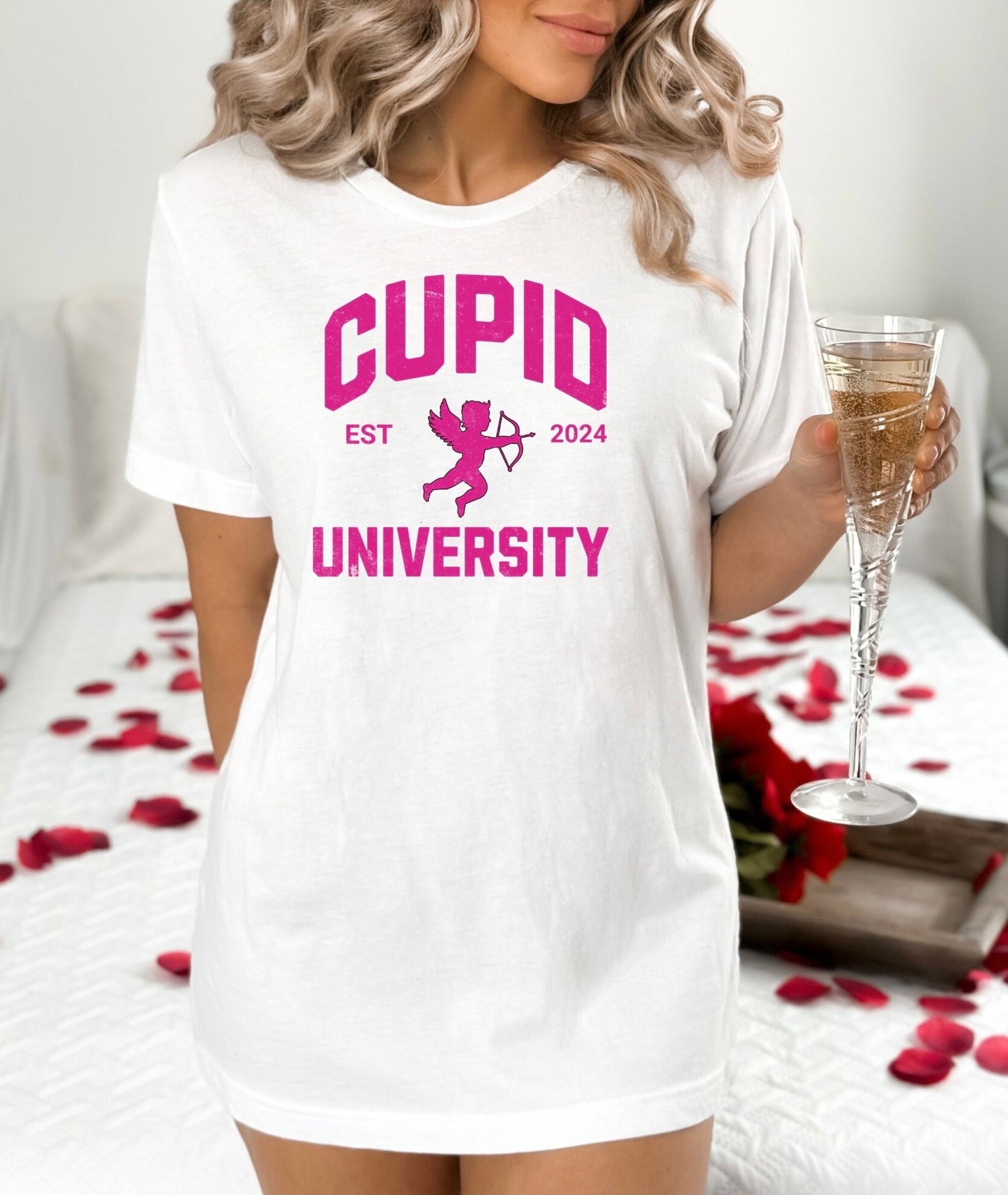 Cupid University Sweatshirt, Valentines Sweater, Sexy Sweater, New Years Sweatshirt, Valentines Crewneck, Christian Sweatshirt, Mama Sweater