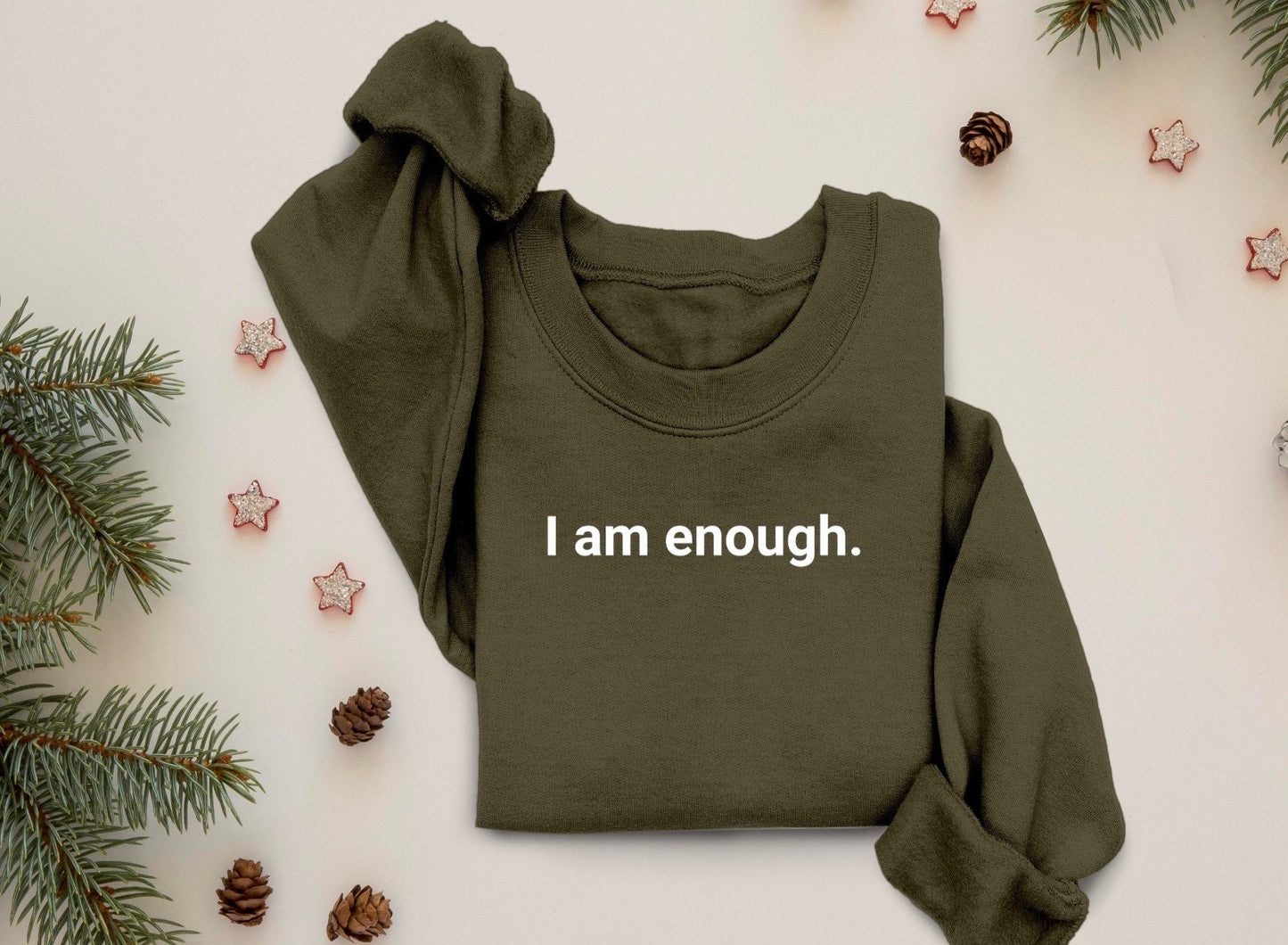 I Am Enough Sweatshirt, I am Enough Shirt, I Am Enough Crewneck, i Am Enough Sweater, Oversized Sweater, Comfy Sweatshirt, Mental Awareness