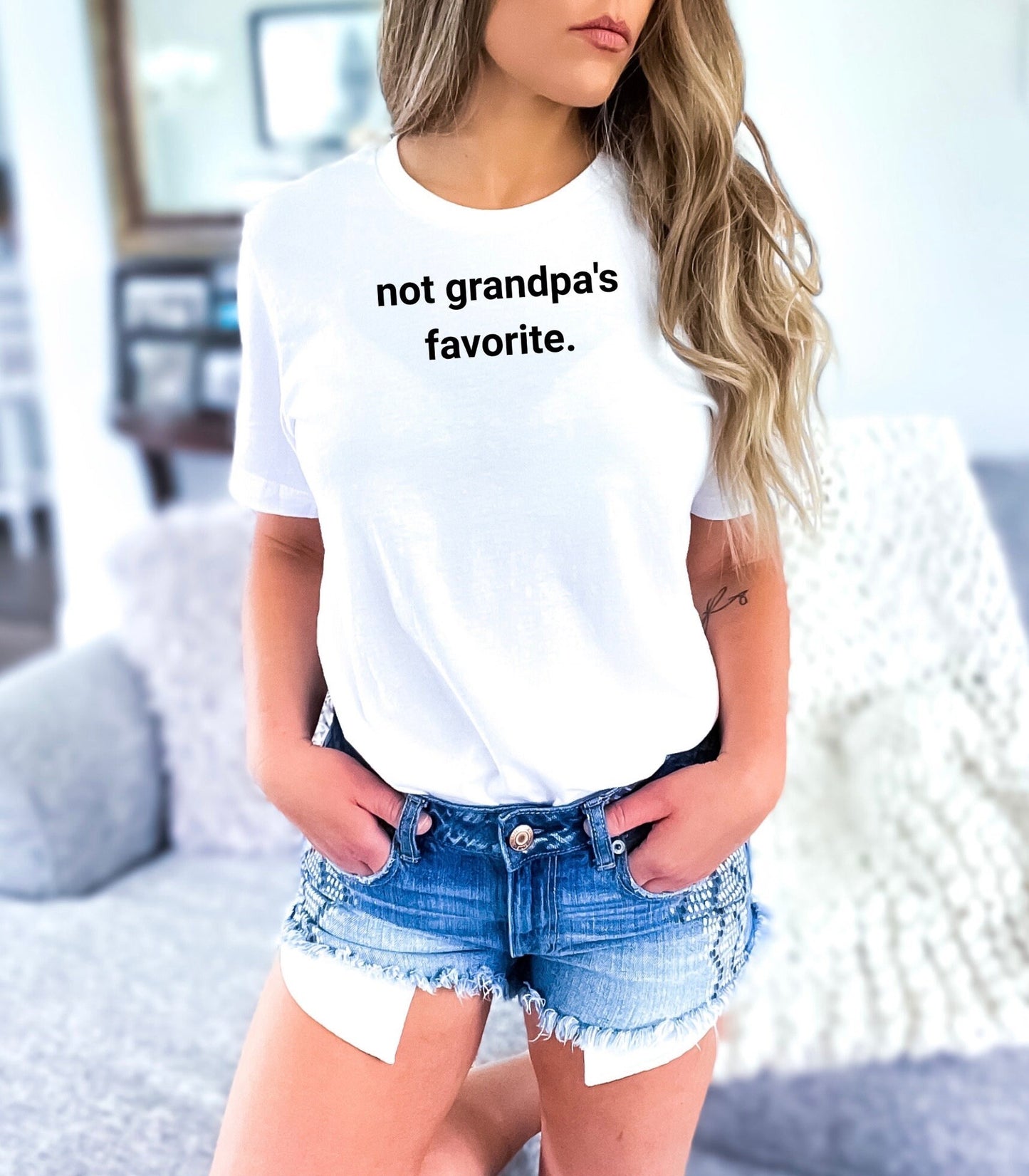 Not Grandpas Favorite Sweatshirt, Not Grandpas Favorite Tee, Not Grandpas Favorite Crewneck, Not Grandpas Favorite Sweater, Oversize Sweater