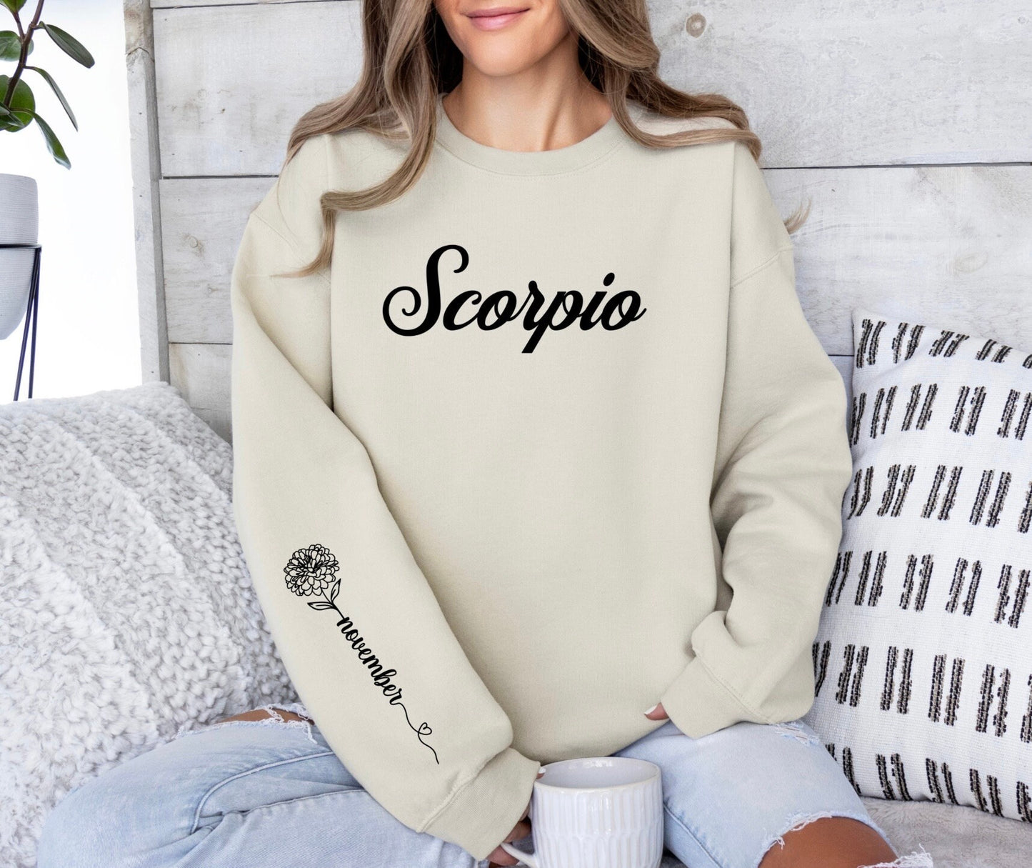 Zodiac Astrology Sweatshirt, Custom Horoscope Hoodie, Scorpio Birthday Gifts, Zodiac Astrology Hoodie, Birthday Gift for Astrology Lovers