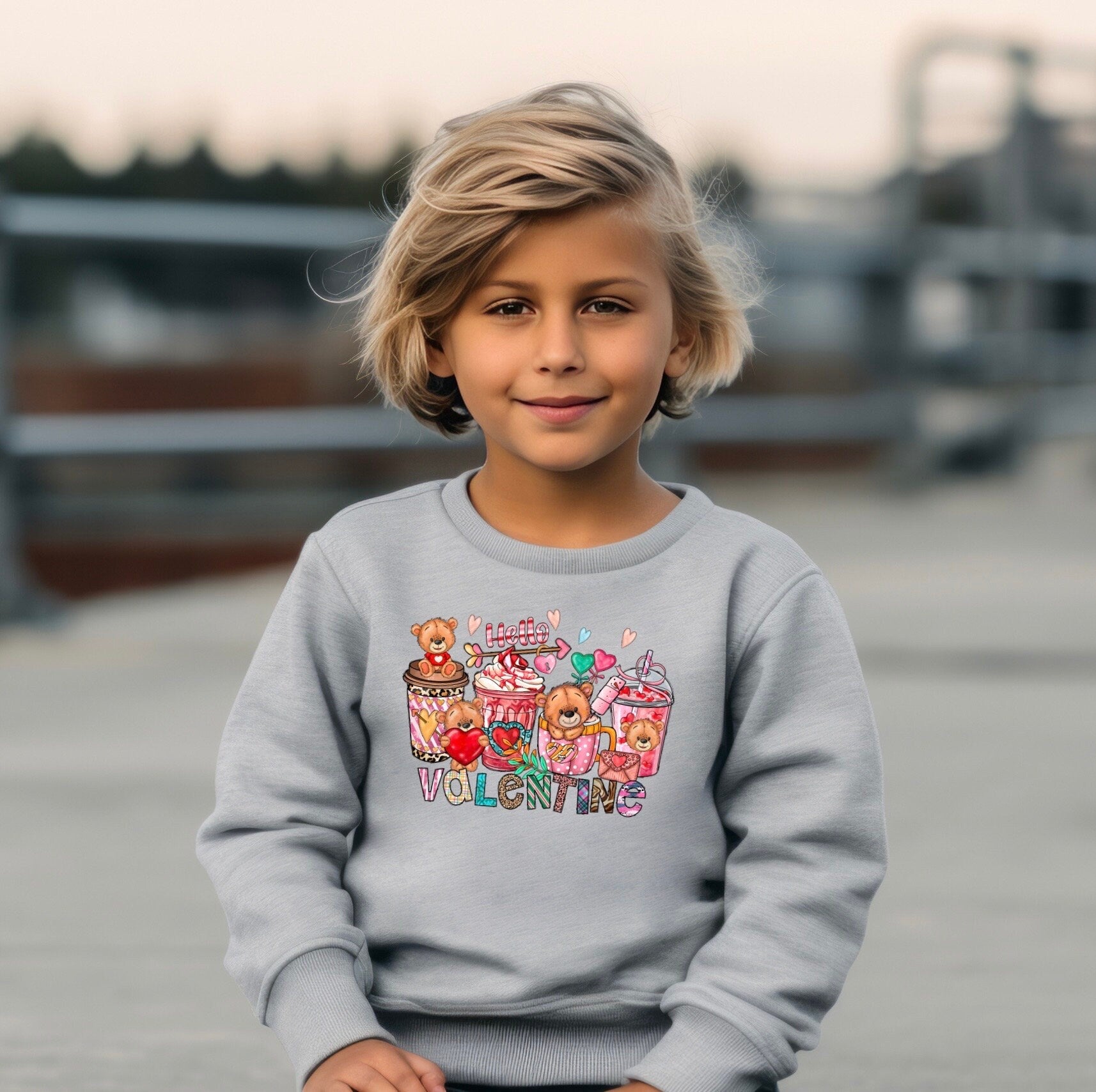 Kids Heart Hoodie , Mommy And Me Outfits, Love More Sweater, Valentines Gift For Mom And Daughter, Be My Valentine Crewneck, Valentine Gift